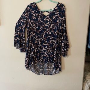 Long sleeve Floral Dress. Size small